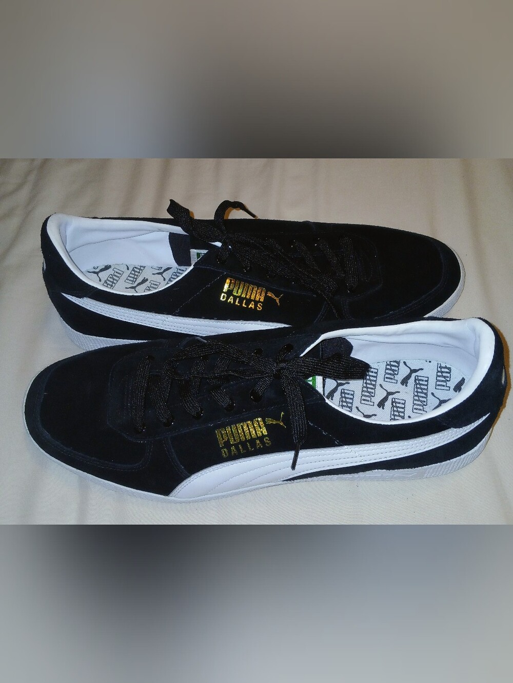 Brand NEW ✨️ Puma 👟 Dallas Premium Black Suede Low Top Sneakers 👟 Size 14